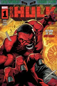 Red Hulk comic cover