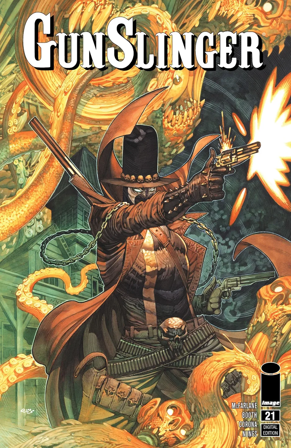 Gunslinger Spawn Issue #21 cover