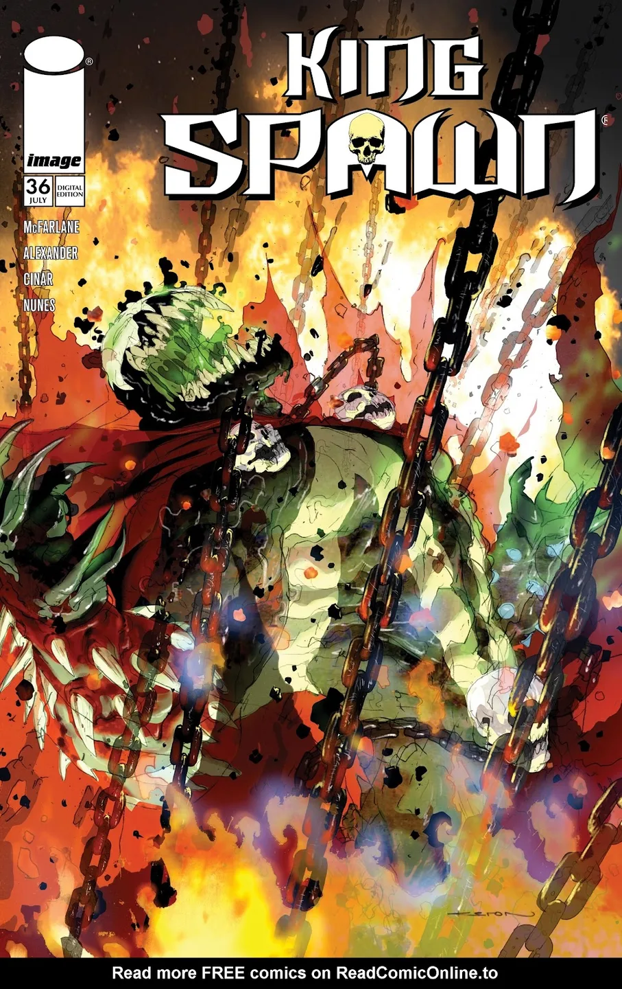 King Spawn Issue #36 cover