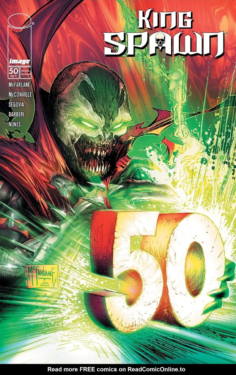 King Spawn Issue #50 cover