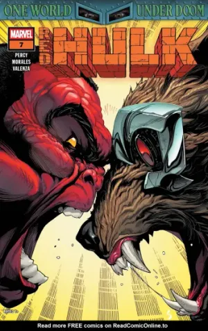 Red Hulk Issue #7 cover