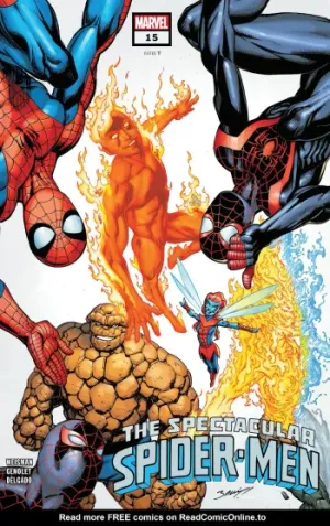 The Spectacular Spider-Men Issue #15 cover