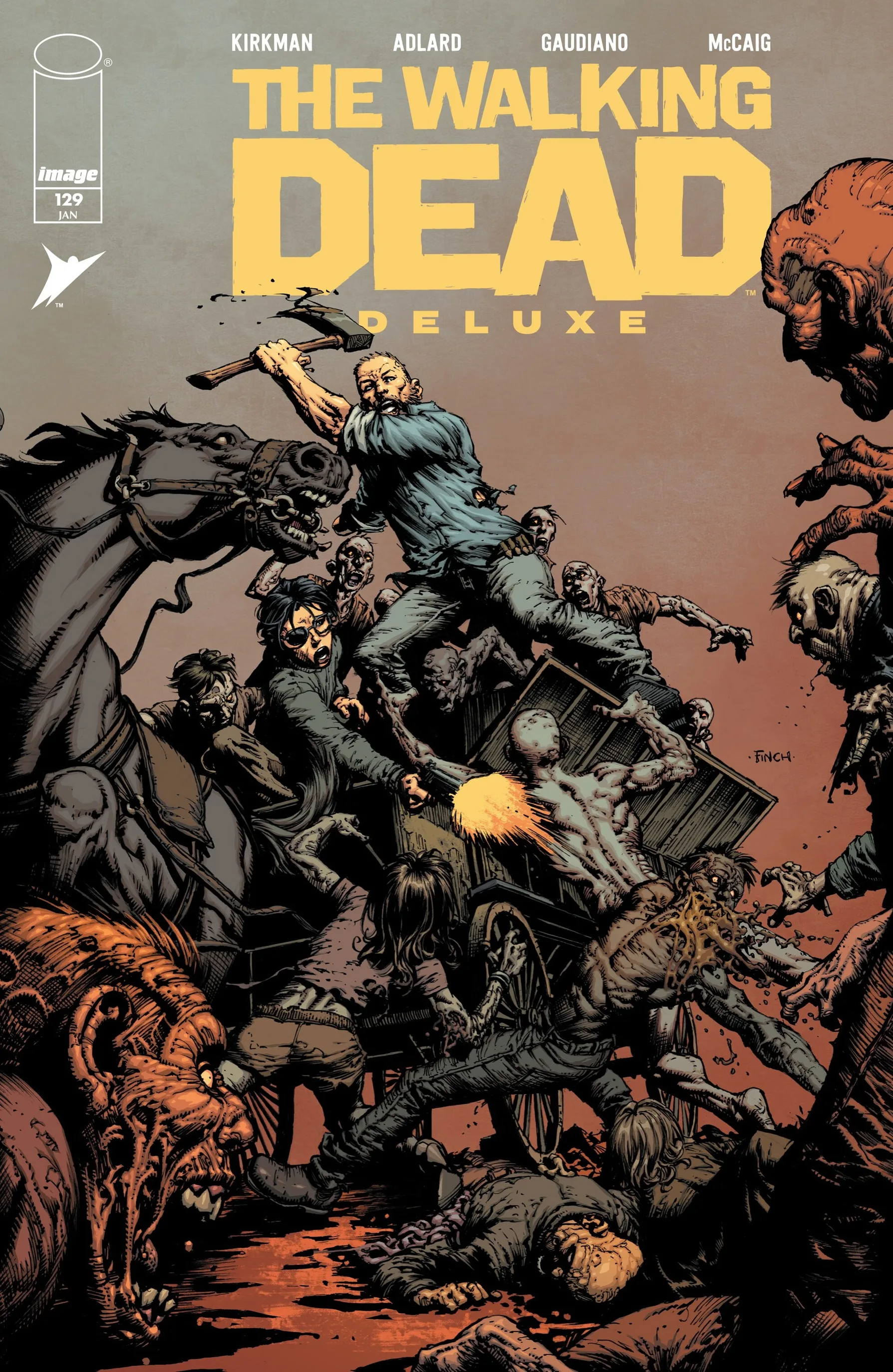 The Walking Dead Deluxe (2020-) #129 cover